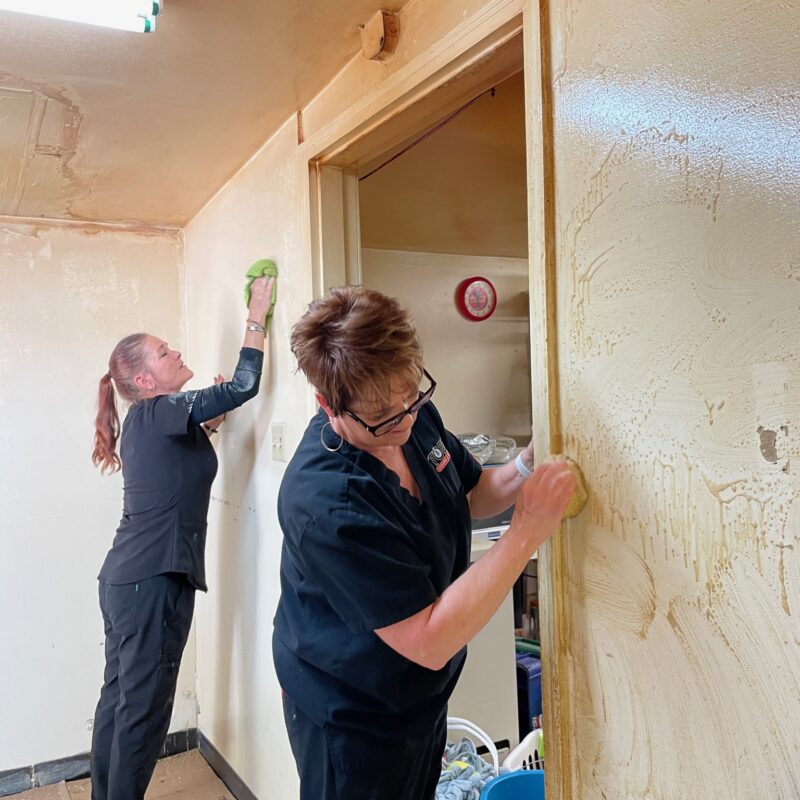 cleaning smoke off of walls